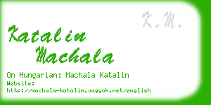 katalin machala business card